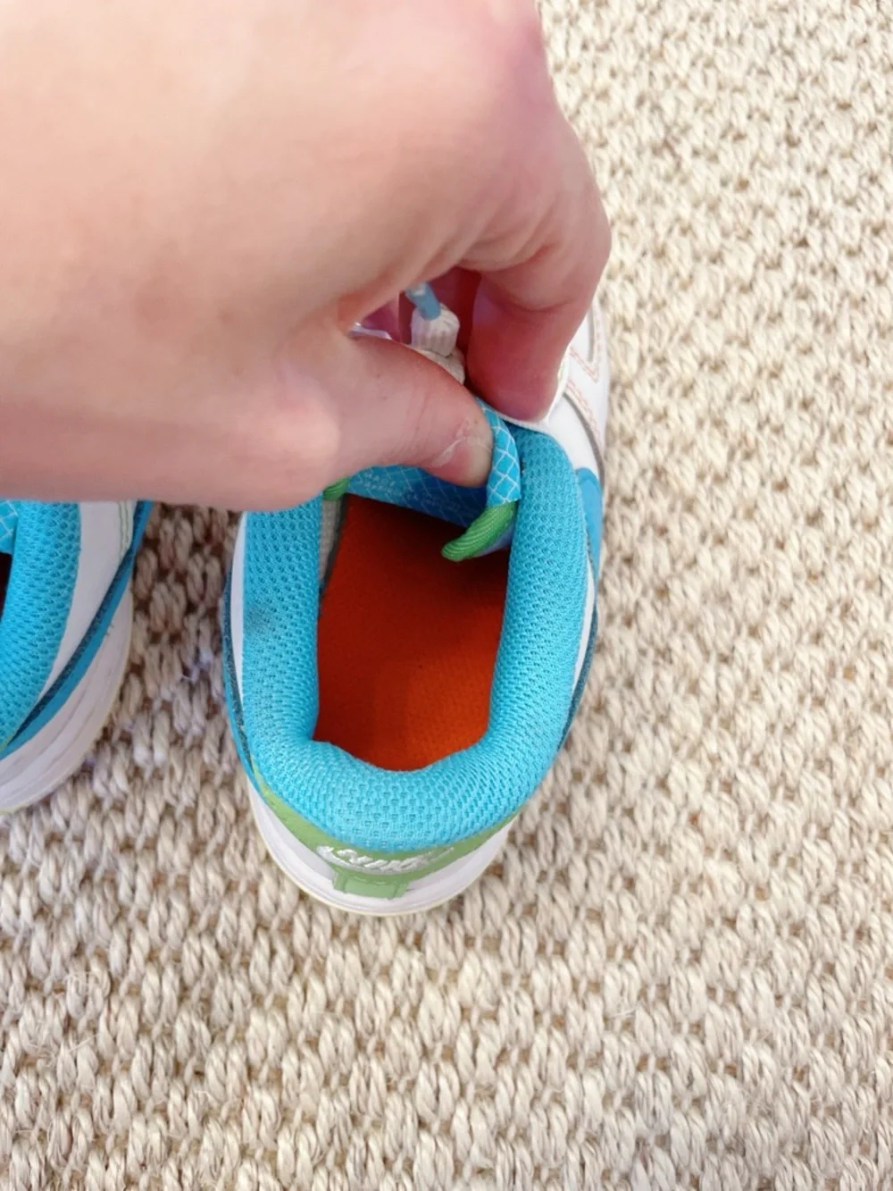 Toddler's Nike Force 1 LV8 White/Baltic Blue-Action Green (FJ4811 100) 10
